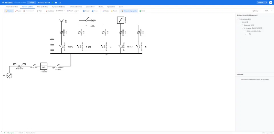 Animation du schéma unifilaire dans PlanOhm